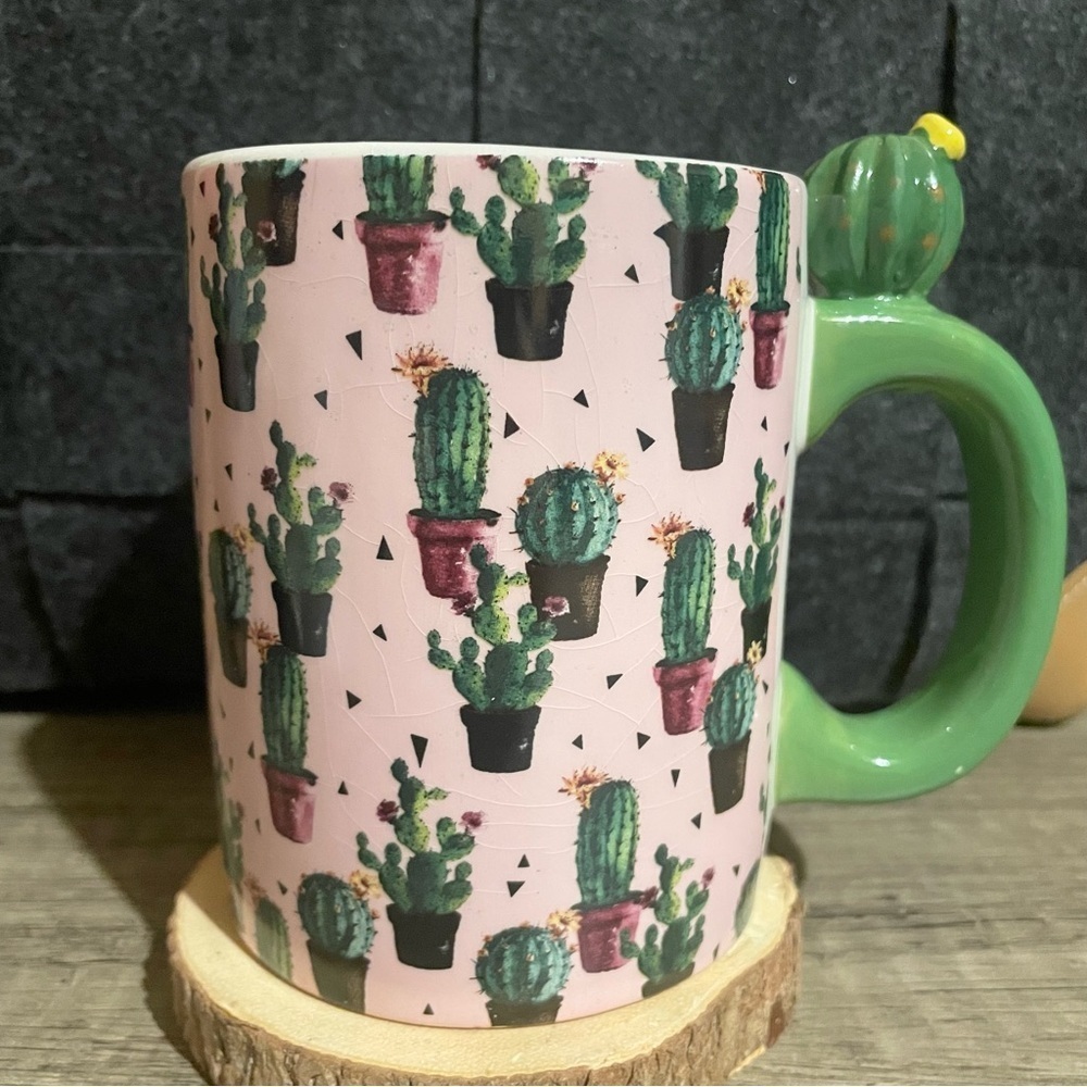 Cactus Pattern Mug - Picture 1 of 2